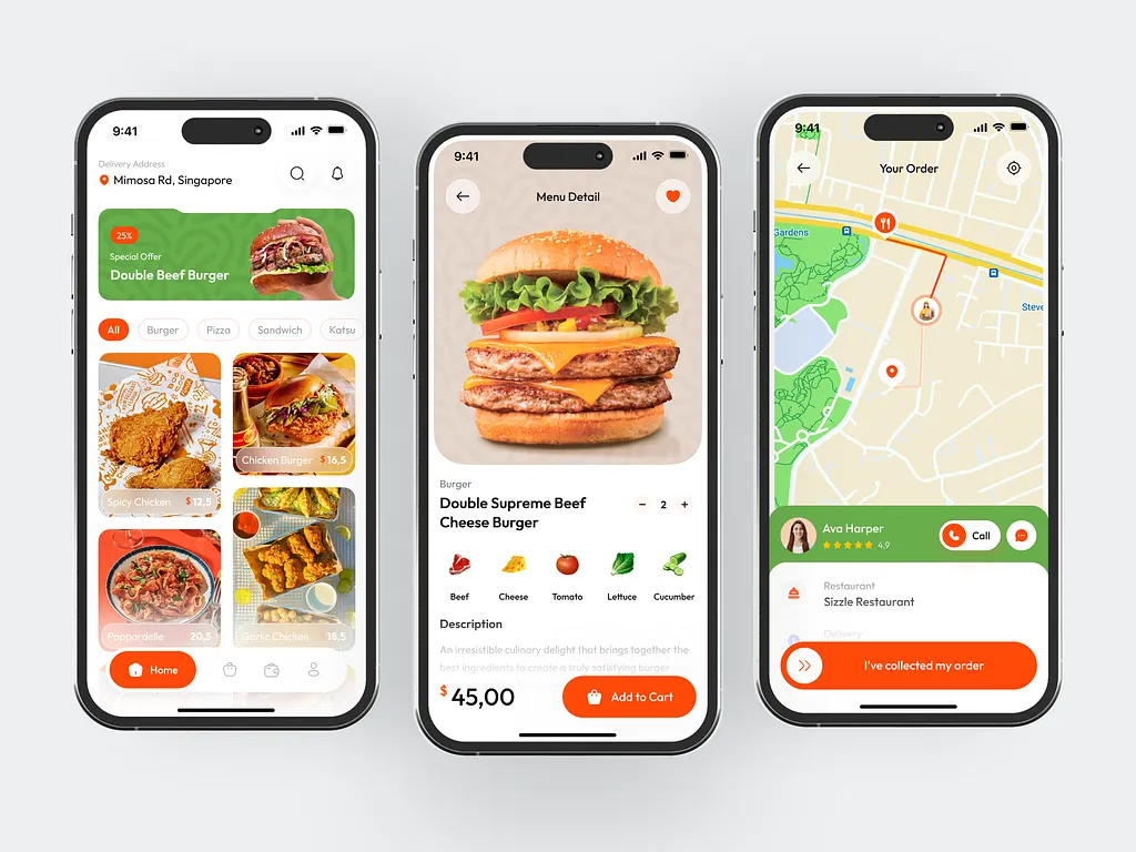 Mobile Delivery App with Live Tracking - Food Delivery project in México